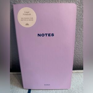 Purple Papier "NOTES" Hardcover Notebook Journal